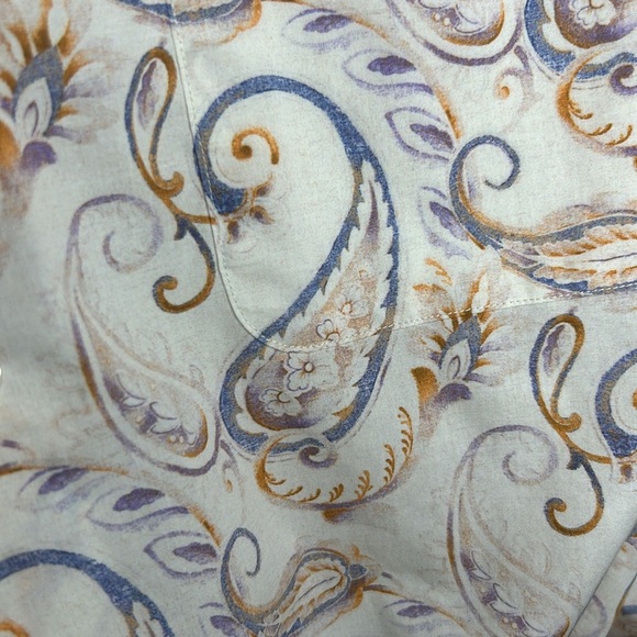 Tommy Bahama Newport Coast Long Sleeve Button Up Paisley Print Men Shirt Size M - Picture 13 of 17